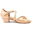 PD636 Flesh Satijn Premium meisjes Dansschoenen met hak 30mm