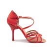 Portdance PD800 Pro net dames dansschoenen met glitters rood Portdance PD800 Pro net dames dansschoenen met glitters rood