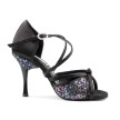 Portdance PD801 satijn glitter latin dansschoenen  Portdance PD801 satijn glitter latin dansschoenen