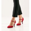 Nueva Epoca Gitana Dansschoenen voor Dames suede rood stiletto hak 7 centimeter