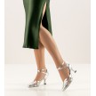 Werner Kern Linda dames dansschoenen zilver leer metallic dichte neus met puntje Werner Kern Linda dames dansschoenen zilver leer metallic dichte neus met puntje