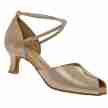 Diamant 119-077-330 dames latin schoenen goud open teen 