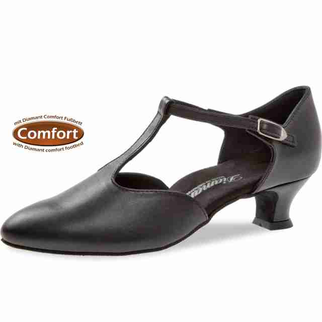 Diamant 053-014-034 dames ballroom schoenen dichte neus zwart