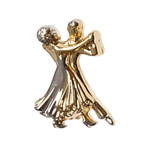 Diamant Broche van Dansend Paar HW07972