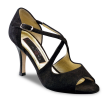 Nueva Epoca Martha Dansschoenen voor Dames zwart suede 8 cm hak Nueva Epoca Martha Dansschoenen voor Dames zwart suede 8 cm hak