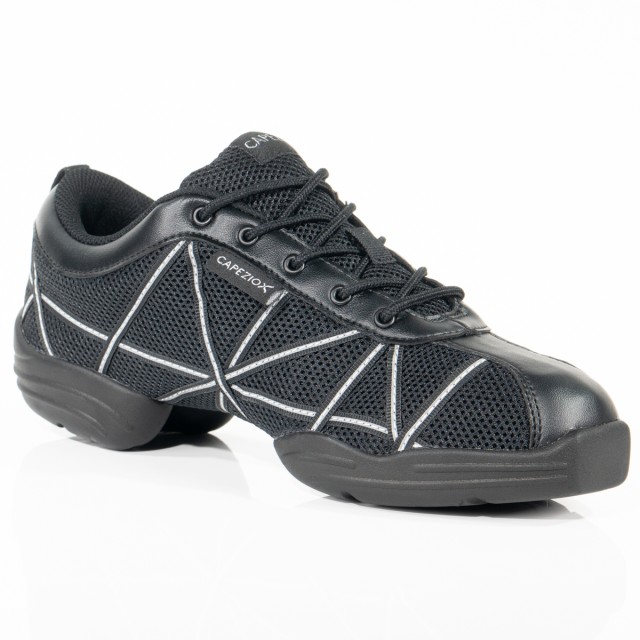Capezio Web Danssneakers Zwart-Zilver DS19