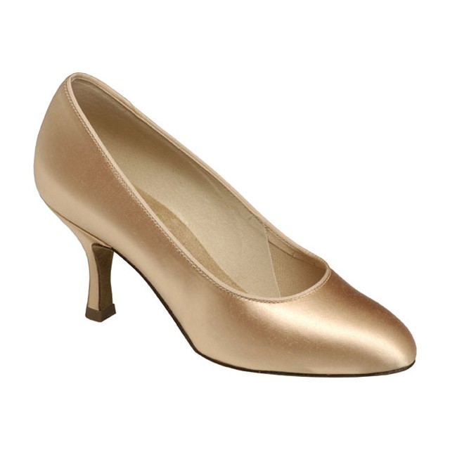 Supadance 1016 ballroom dames dansschoenen in satijnen huidskleur