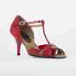 Rumpf donker rode dansschoenen hoge hak dames 9155