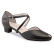Werner Kern Rachel dansschoenen voor Dames met Kruisbandje en Peeptoe van zwart Leer Werner Kern Rachel dansschoenen voor Dames met Kruisbandje en Peeptoe van zwart Leer