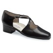 Werner Kern Ines dansschoenen voor dames met Kruisbandjes zwart Leer brede hak en pasvorm Werner Kern Ines dansschoenen voor dames met Kruisbandjes zwart Leer brede hak en pasvorm