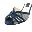 Nueva Epoca Donna Dansschoenen voor Dames met open neus en goud blauw materiaal hoge kwaliteit Nueva Epoca Donna Dansschoenen voor Dames met open neus en goud blauw materiaal hoge kwaliteit