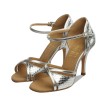 Supadance 1073 dames latinschoenen zilver zijkant Supadance 1073 dames latinschoenen zilver zijkant