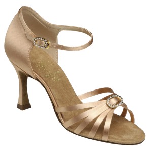 Supadance 1516 dames dansschoenen licht satijn 