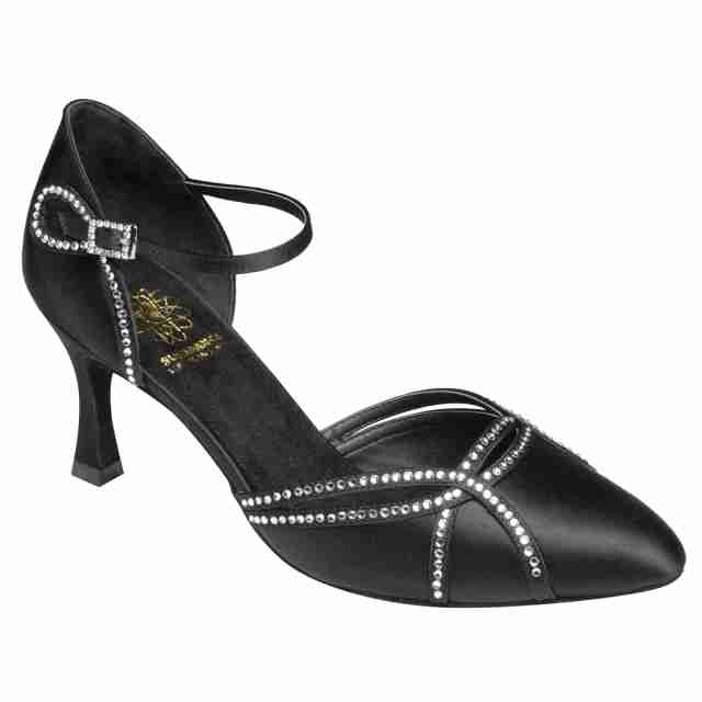Supadance 1542 Diamant Zwart ballroom dansschoenen voor dames