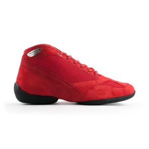 Portdance PD960 Premium Hoge Nubuck Danssneakers Rood