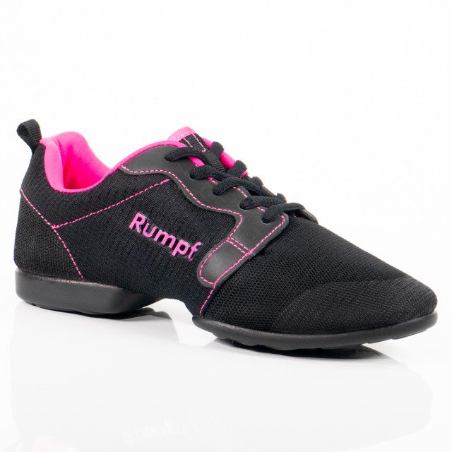 Rumpf Mojo RU1510 Unisex Danssneaker met Splitzool Zwart/Roze