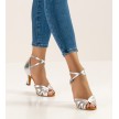Anna Kern 780-60 Delphine dames dansschoenen latin en salsa zilveren kleur Anna Kern 780-60 Delphine dames dansschoenen latin en salsa zilveren kleur