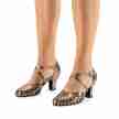 werner kern murielle dames dansschoenen chevro antik latinschoenen koper kleur