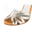 Anna Kern 840-75 Charlene open neus met zwart gaas dames dansschoenen platinum