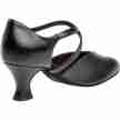 Diamant 113-009-034 dansschoenen voor dames zwart gekruisde bandjes 