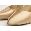 Supadance 1021 ballroomschoenen goud satijn detail 