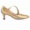 Supadance 1021 ballroomschoenen goud satijn zijkant