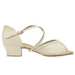 Supadance 1226 dansschoenen lage blokhak beige zijkant  Supadance 1226 dansschoenen lage blokhak beige zijkant