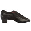 Supadance Latin dansschoenen elastische sluiting zwart zijkant Supadance Latin dansschoenen elastische sluiting zwart zijkant
