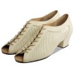 Supadance 3124 dames dansschoenen vetersluiting leer beige blokhak  Supadance 3124 dames dansschoenen vetersluiting leer beige blokhak
