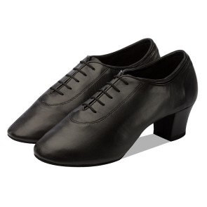 Supadance 8100 heren latin schoenen hoge blokhak vetersluiting 