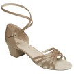 Supadance 1426 dames dansschoenen lage blokhak taupe  Supadance 1426 dames dansschoenen lage blokhak taupe