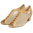 Supadance 1224 dames dansschoenen mesh beige vetersluiting  Supadance 1224 dames dansschoenen mesh beige vetersluiting