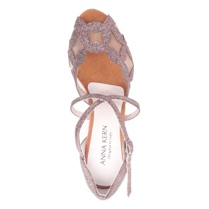 Anna Kern dames 820-75 hoge hak en suede zolen dansschoen latin en ballroom