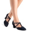 donker blauwe danschoen dames Werner Kern Jessie met 45 mm blokhak voor ballroom en latin donker blauwe danschoen dames Werner Kern Jessie met 45 mm blokhak voor ballroom en latin