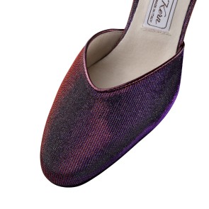Werner Kern Bella bordeaux aubergine glitters dansschoenen ballroom dichte neus 6,5 cm flare hak