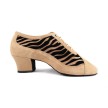 Portdance PD703 dames danshakken tijgerprint beige