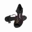 Diamant 010-060-101 Latin schoenen zwart open teen 