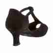Diamant 010-064-101 dames latin schoenen lage flare hak bandje over wreef 