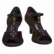 Diamant 010-064-101 dames latin schoenen lage flare hak strass steentje