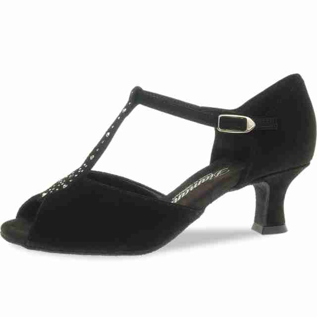 Diamant 010-064-101 dames latin schoenen lage flare hak zijkant
