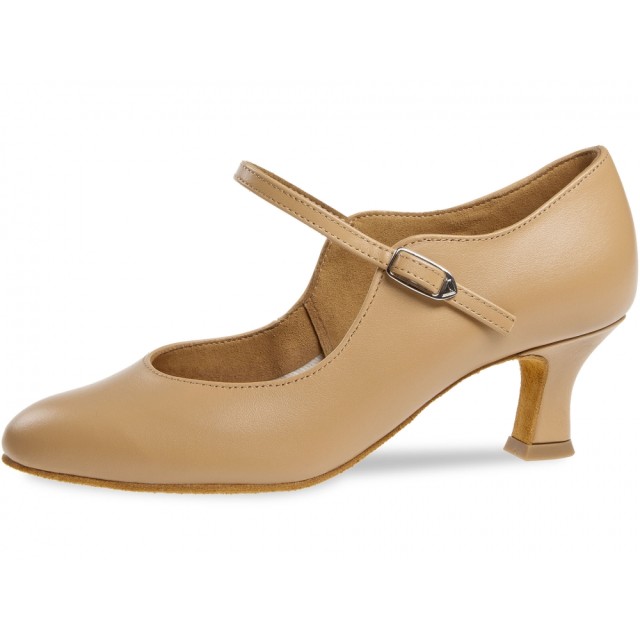 Diamant dansschoen voor dames 050-068-095 lichte huidskleur