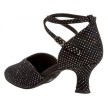 Diamant 105-068-155 dames ballroomschoenen zwart glitter dichte neus  Diamant 105-068-155 dames ballroomschoenen zwart glitter dichte neus