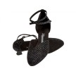 Diamant 105-068-155 dames ballroomschoenen zwart glitter zijkant  Diamant 105-068-155 dames ballroomschoenen zwart glitter zijkant