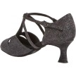 Diamant 182-077-511 latin dansschoenen glitter zilver flare hak  Diamant 182-077-511 latin dansschoenen glitter zilver flare hak
