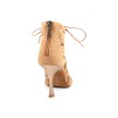 Portdance PD804 net 7 cm camel dansschoenen met rits Portdance PD804 net 7 cm camel dansschoenen met rits