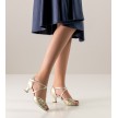Werner kern smilla dames salsaschoenen pearl goud flare hak 5 centimeter brede voet Werner kern smilla dames salsaschoenen pearl goud flare hak 5 centimeter brede voet