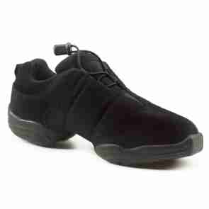 Capezio Toggle DS10 Zwarte Danssneaker zonder Veters en Splitzool