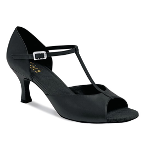 Bloch Dames Latin Dansschoenen S0802L Illeana Zwart Leer