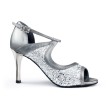 Portdance PD504 Zilveren Tango Dansschoenen met glitter