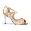 Portdance PD504 Tango Dansschoenen Goud met glitter Portdance PD504 Tango Dansschoenen Goud met glitter